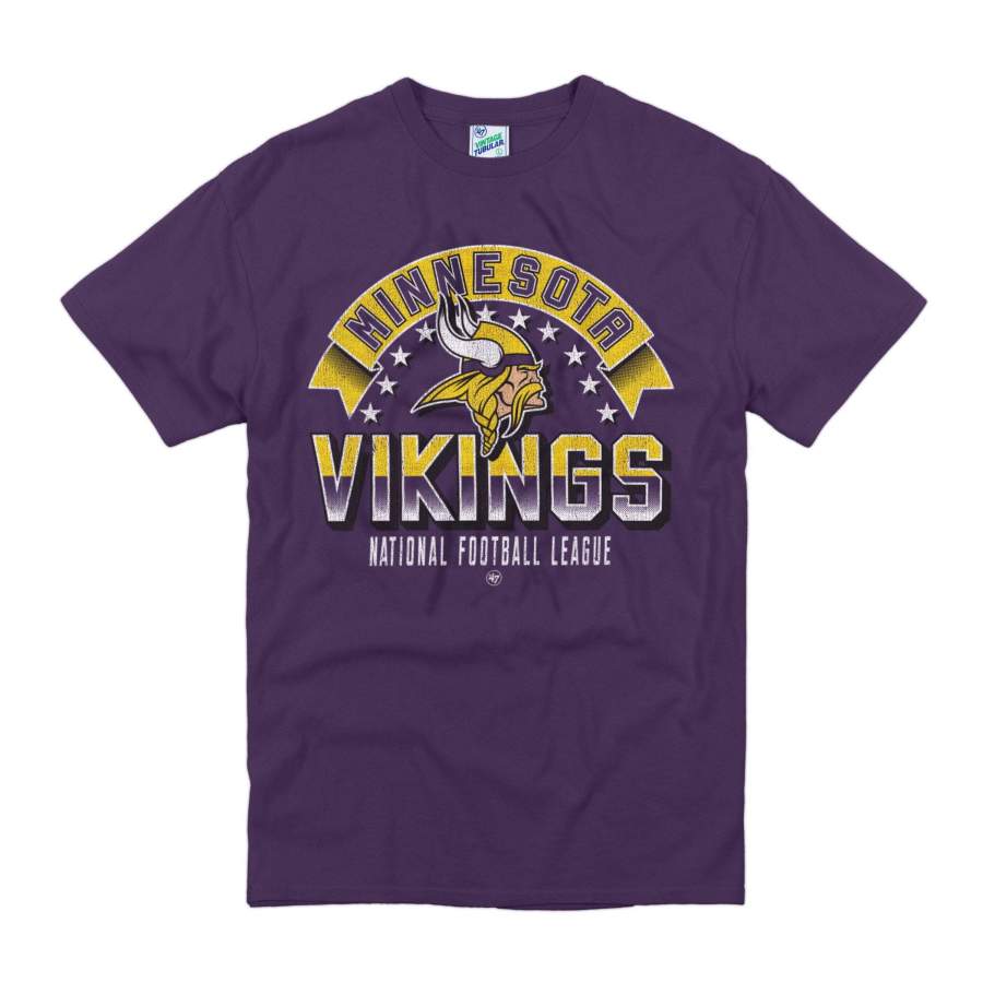 Minnesota Vikings Show Stopper ’47 Vintage Tubular T-Shirt 3D All Over Print