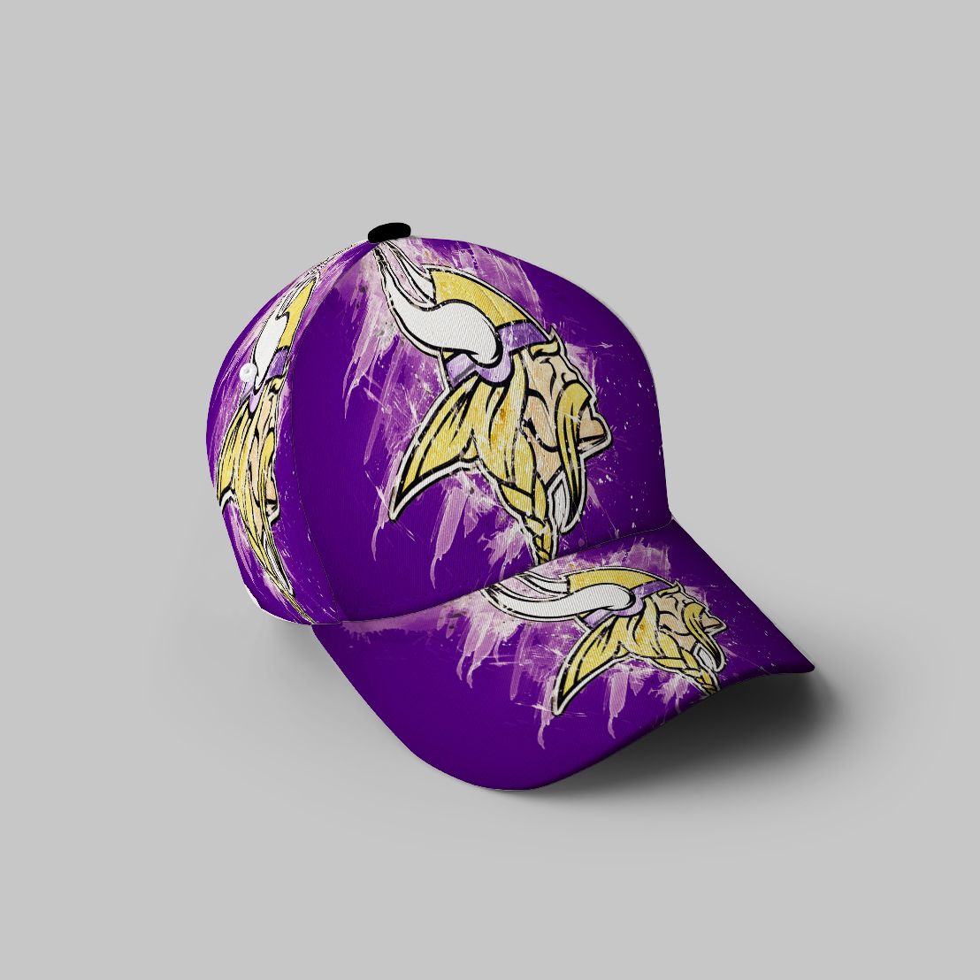 Minnesota Vikings Emblem Brush V3 3D Printing Baseball Cap Classic Hat