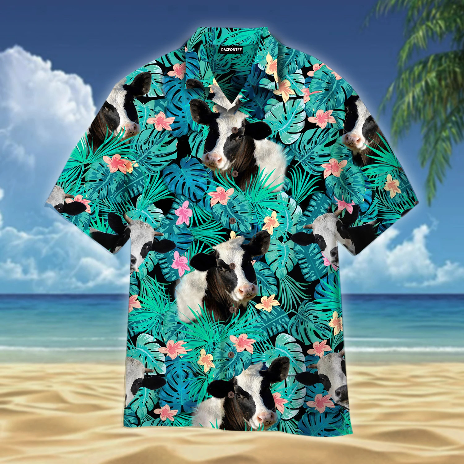 Cow Tropical Hawaii Shirt Unisex Adult Ha26374