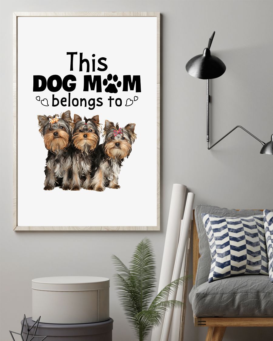 Ln Yorkshire Terrier This Dog Mom Canvas And Poster | Wall Decor Visual Art | Mother’S Day Gift