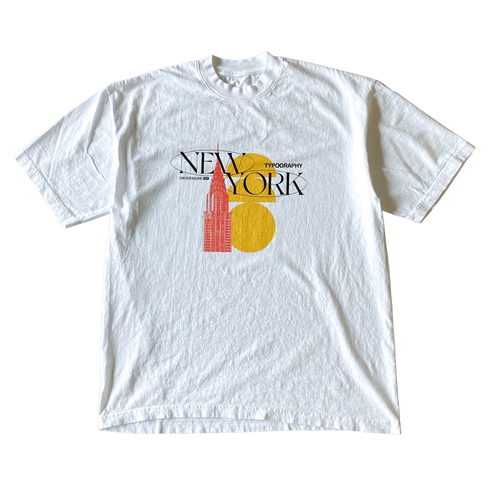 New York Typography T shirt Outfit