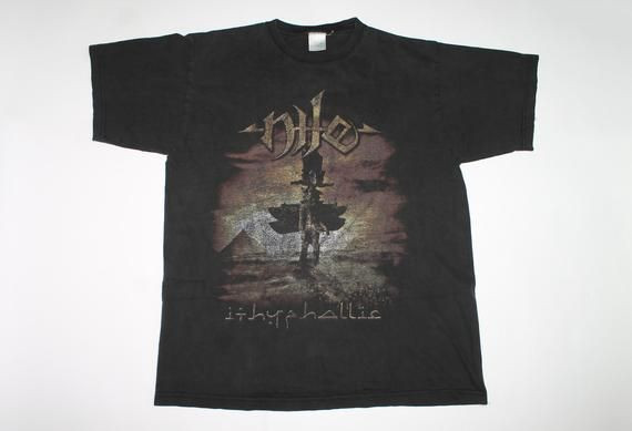 2000S Nile Shirt Ithyphallic Shirt American Death Metal Band Shirt Technical Death Metal Brutal Death Metal Men S Shirt