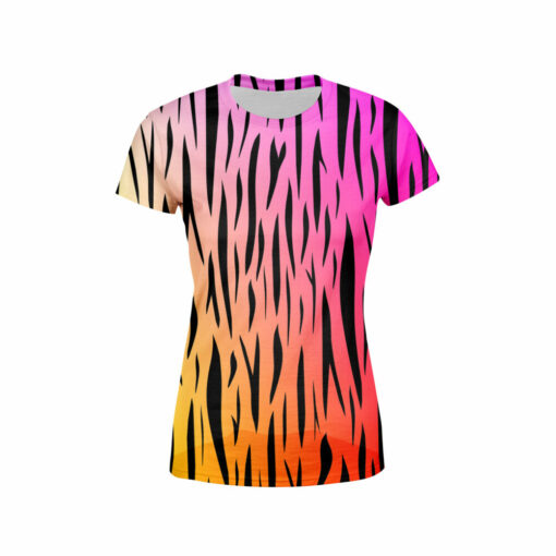 Tiger Print Color Women’S T-Shirt