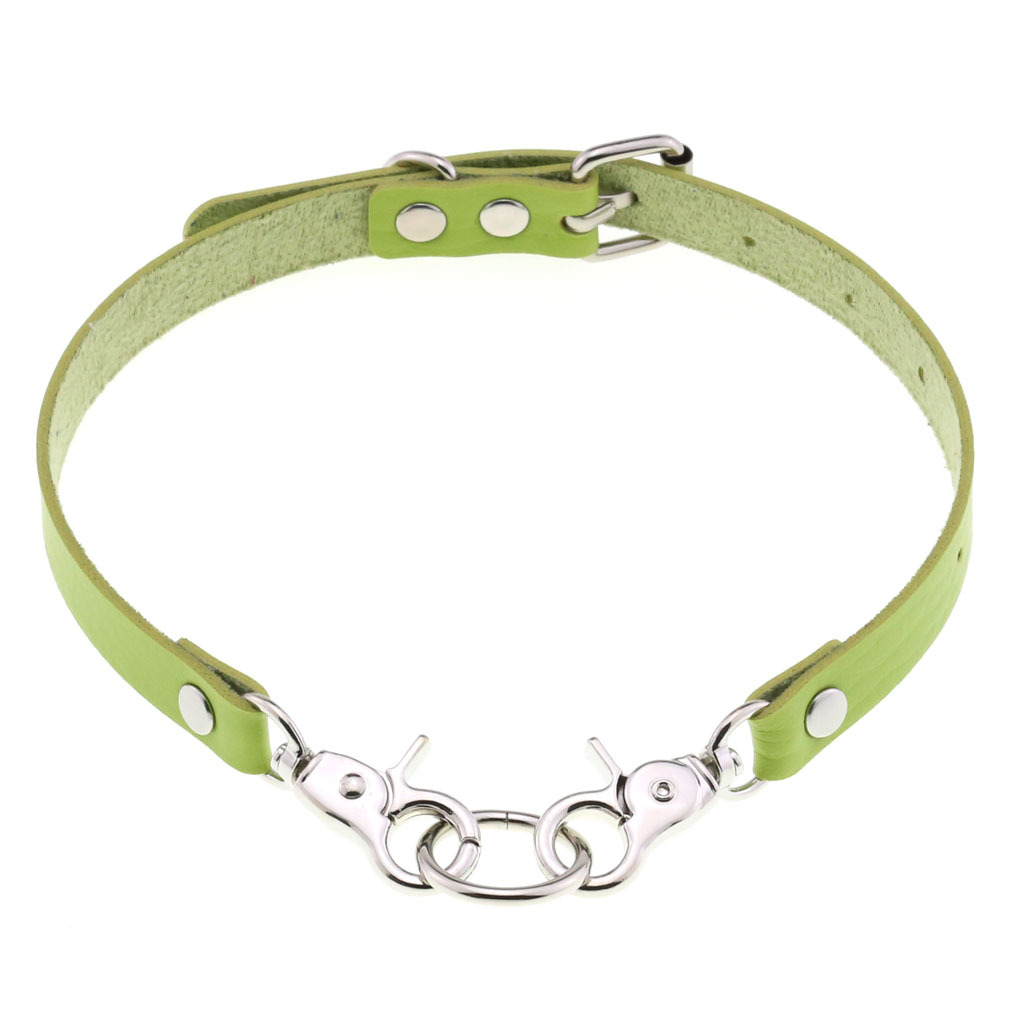 Black Leather Choker Women Punk Rock Metal Chocker Collar Necklace Girls Festival Gothic Accessories Alx Donuink Store