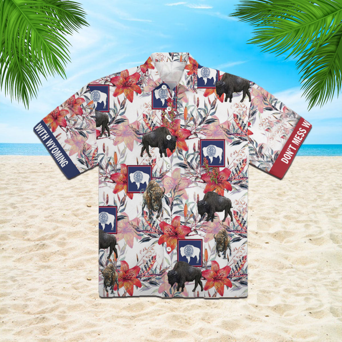 Wyoming Bison Hawaii Shirt For Men And Women Ha87448