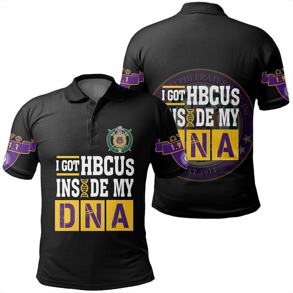 Fraternity Polo – Omega Psi Phi Hbcu Dna Polo Shirt