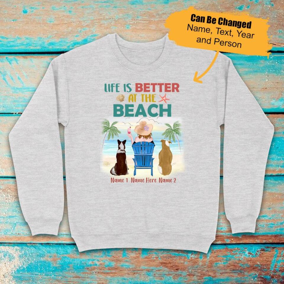 Personalized Dog Beach Sweatshirt, Best Gift For Dog Lover – Trending Personalized