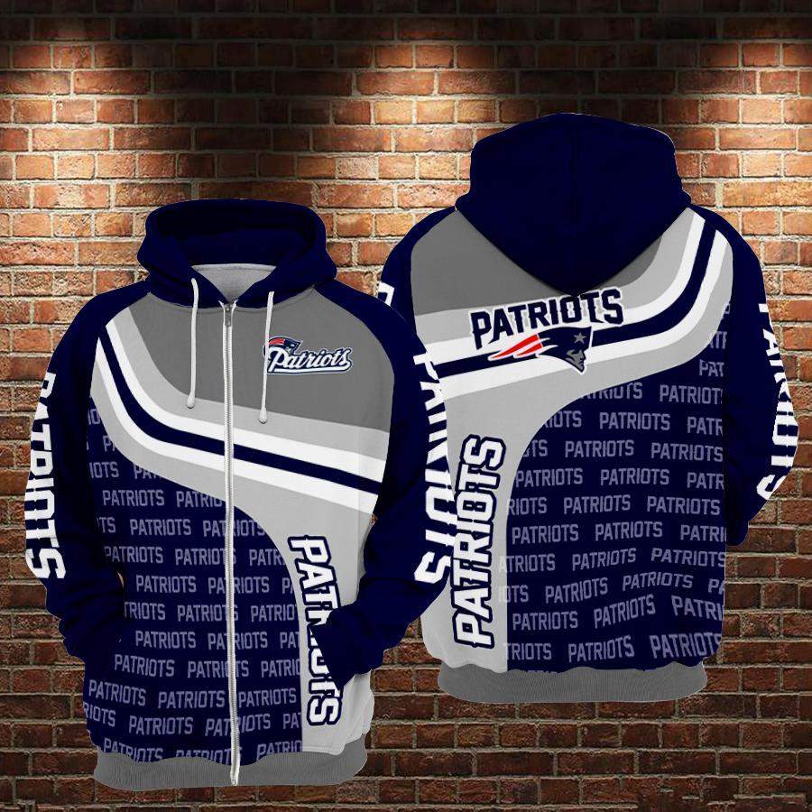 New England Patriots Hoodie 3D Style3744 All Over Printed