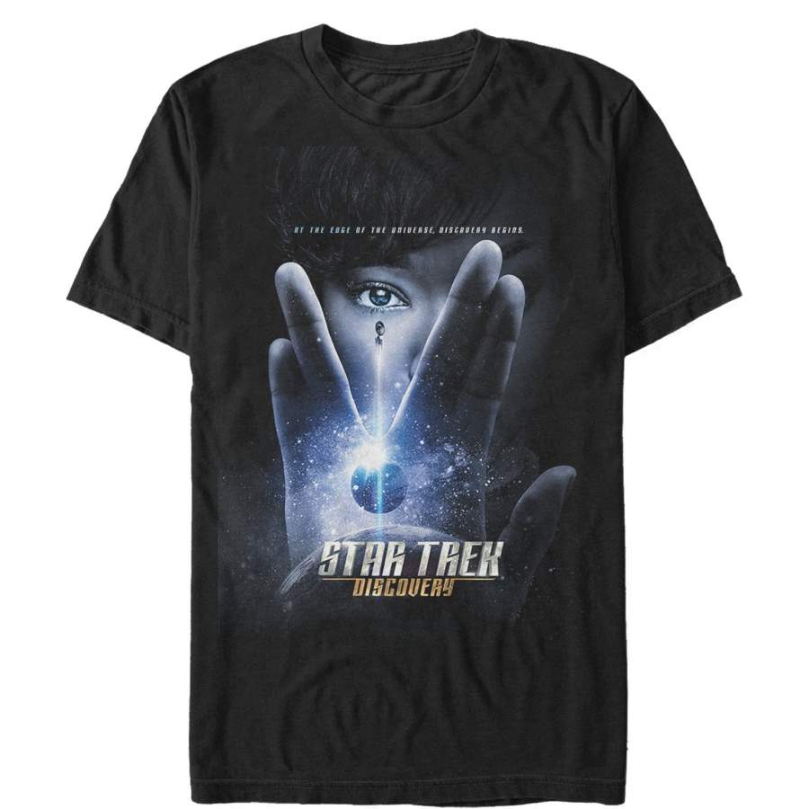 Star Trek Men’s Discovery Vulcan Salute  T Shirt