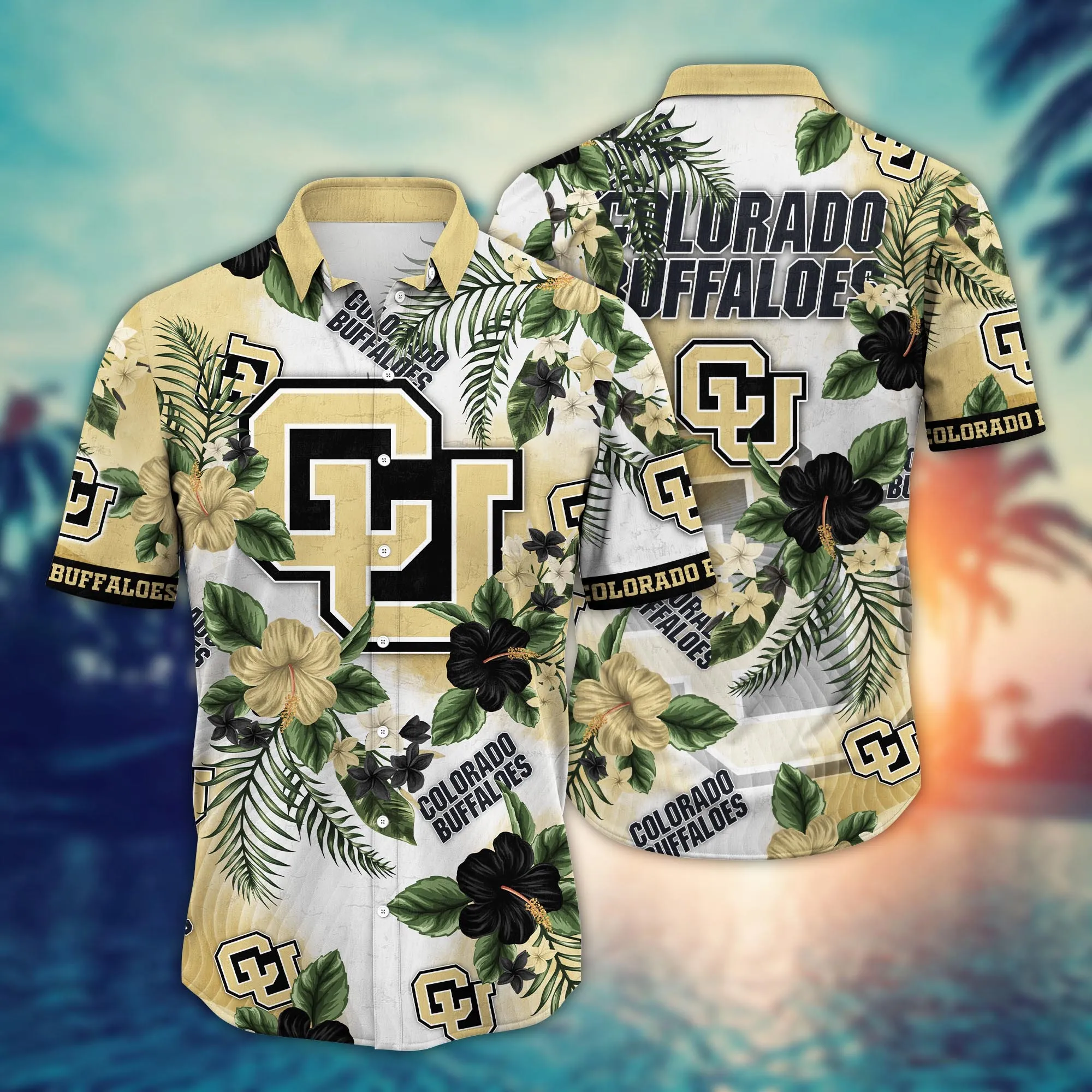 Colorado Buffaloes NCCA Hawaiian Shirt Ocean Wavestime Aloha Shirt