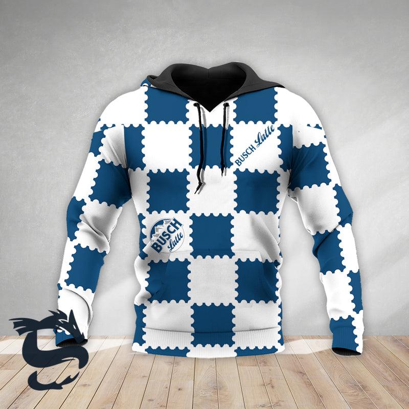 Gorgeous Gingham Busch Latte Hoodie & Zip Hoodie