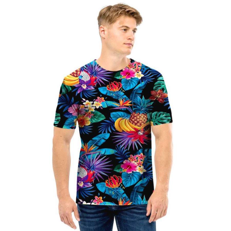 Hawaii Fruit Tropical Print Men T Shirt Ha34024