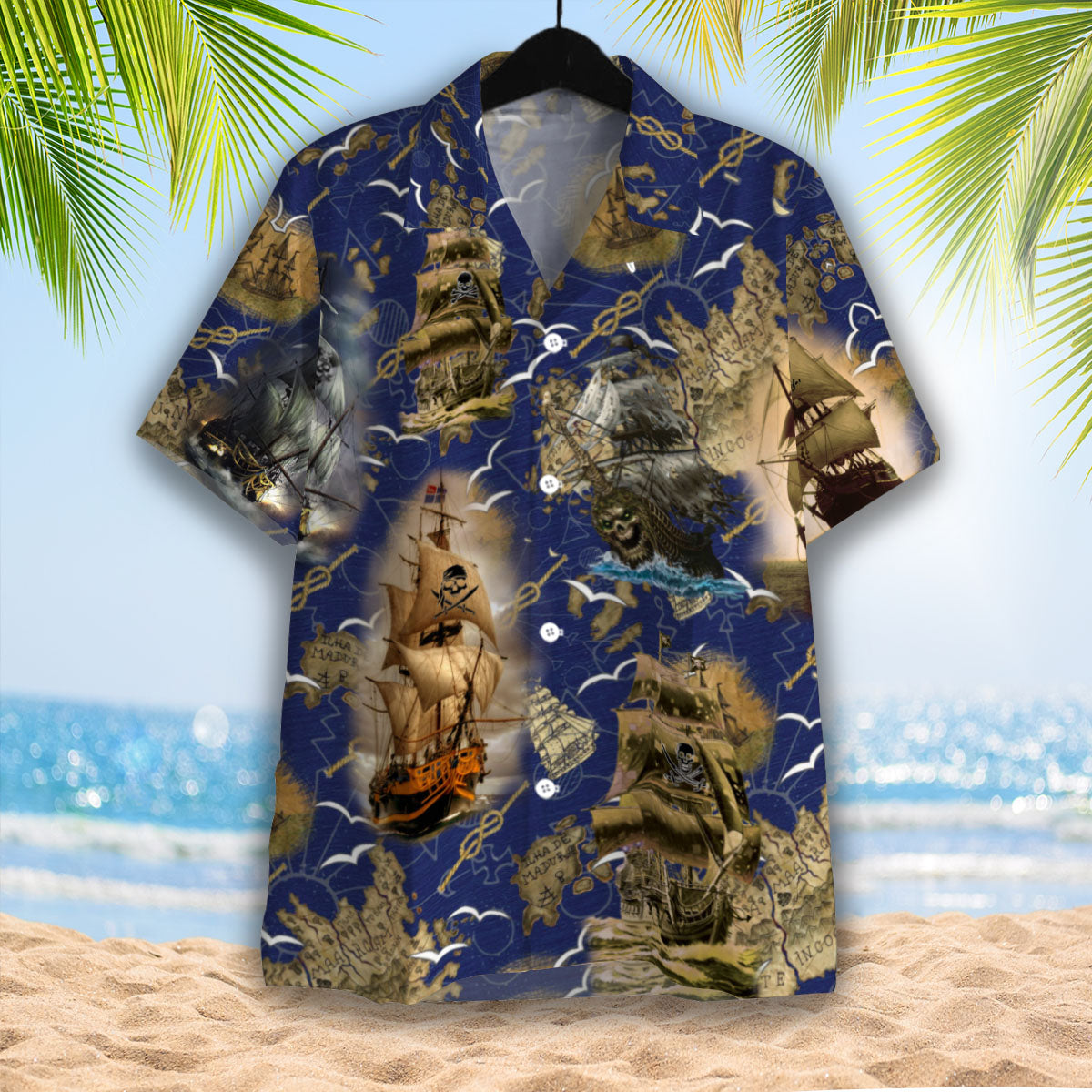 Amazing Pirate Ship Hawaii Shirt For Men And Women Ha63959