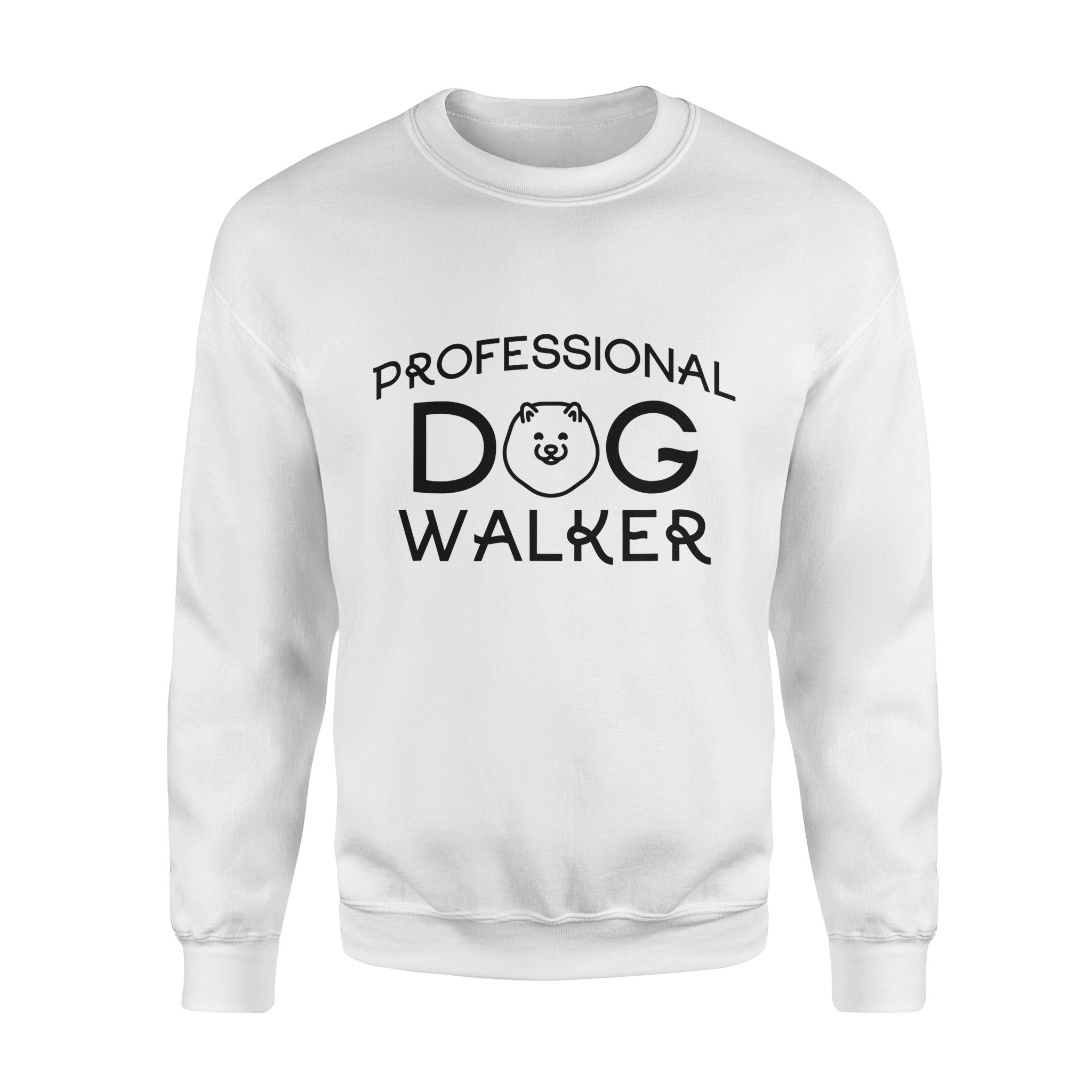 Dog gift idea Professional Walker Cute Puppy Pet Lover T-Shirt – Standard Fleece Sweatshirt