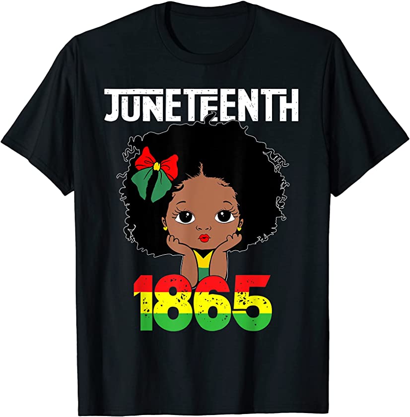 Juneteenth Celebrating 1865 Black Girl Black Queen T-Shirt