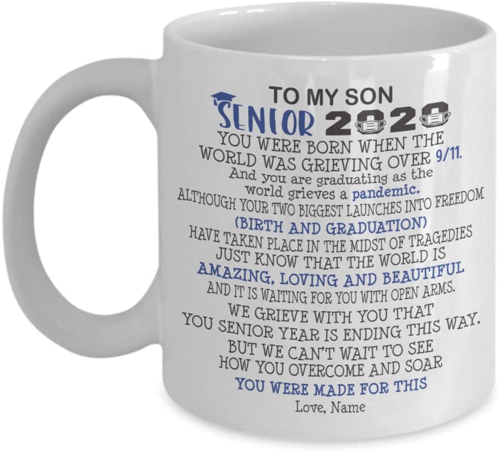 To My Daughter Son Senior 2020 Gift Ideas From Dad Mom Mug 11Oz