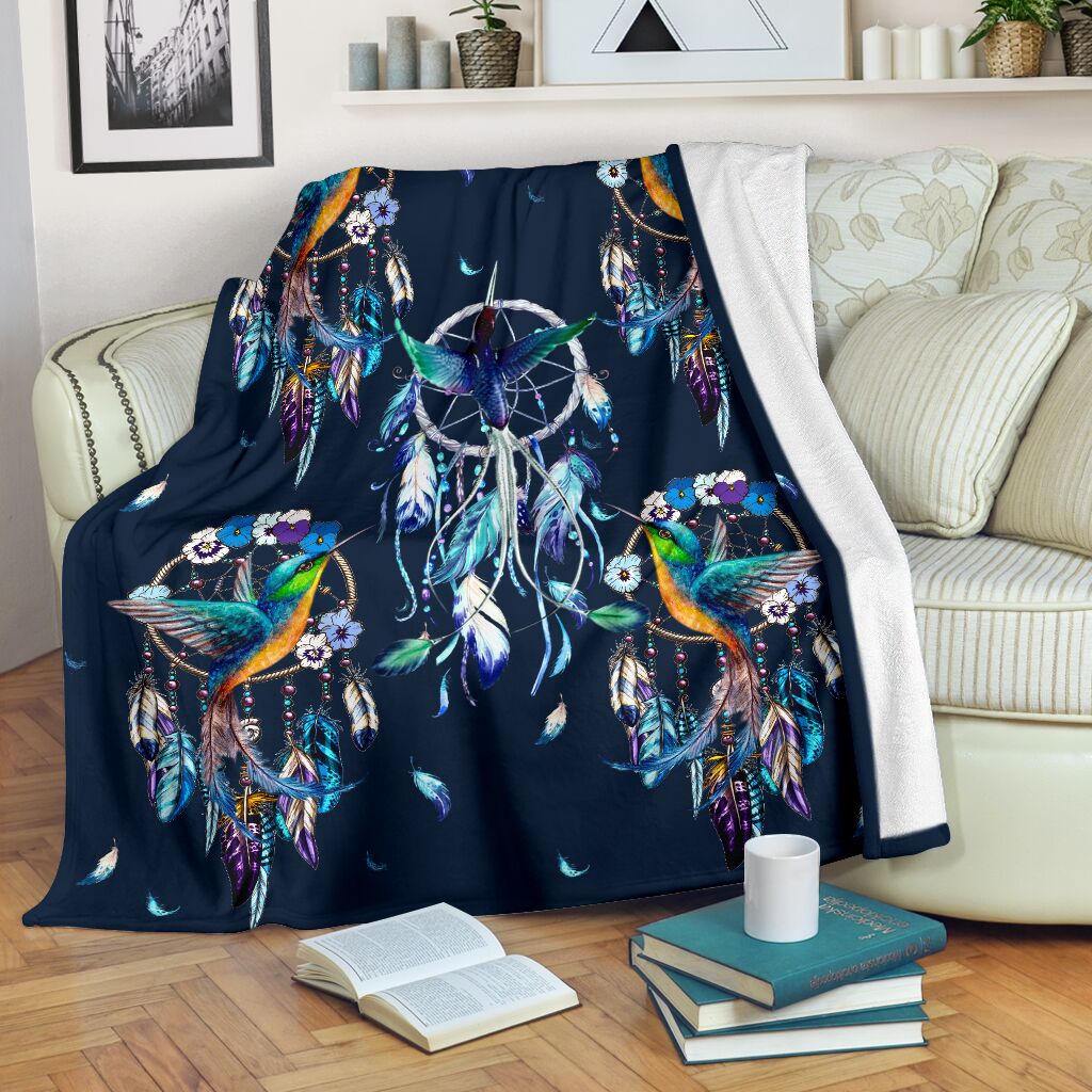 Hummingbird dream catcher blanket