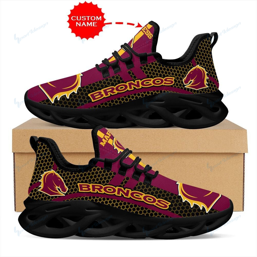 Brisbane Broncos Shoes Clunky Sneakers Luxury Nrl Custom Name