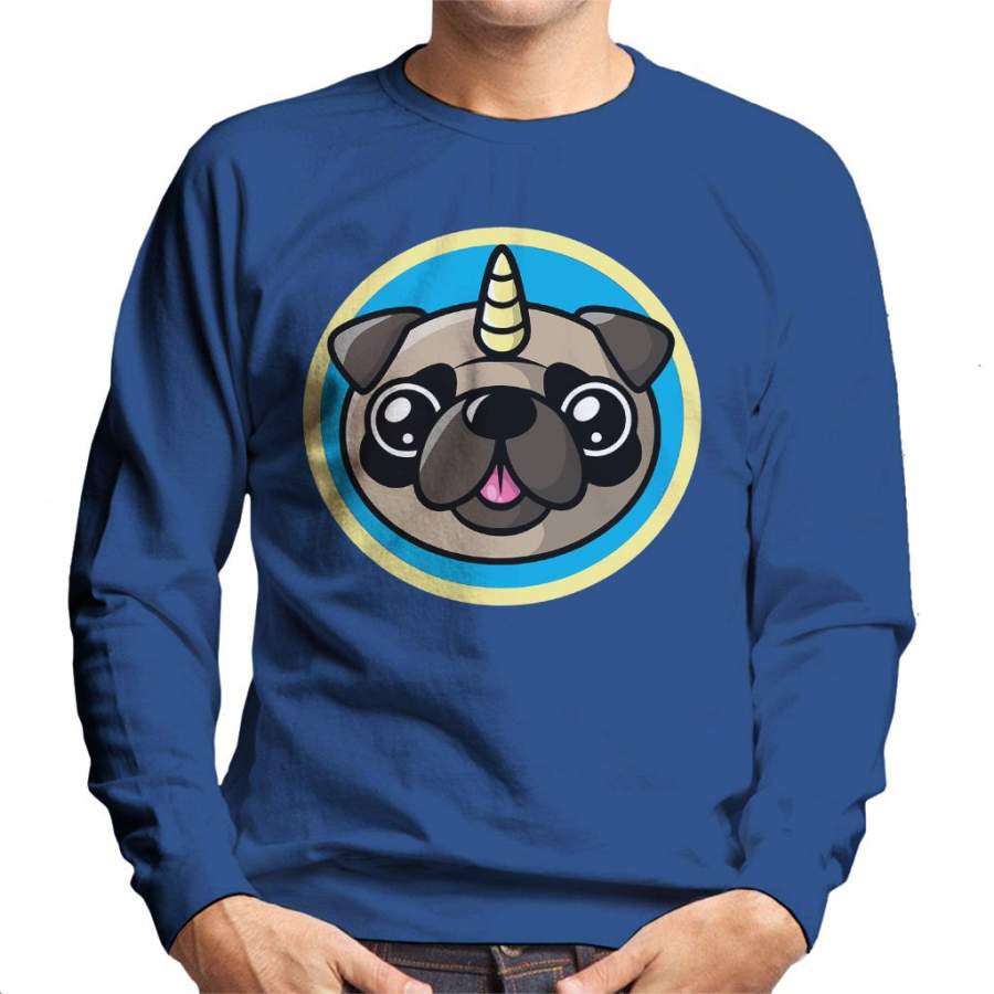 Pug Unicorn Men’s Sweatshirt