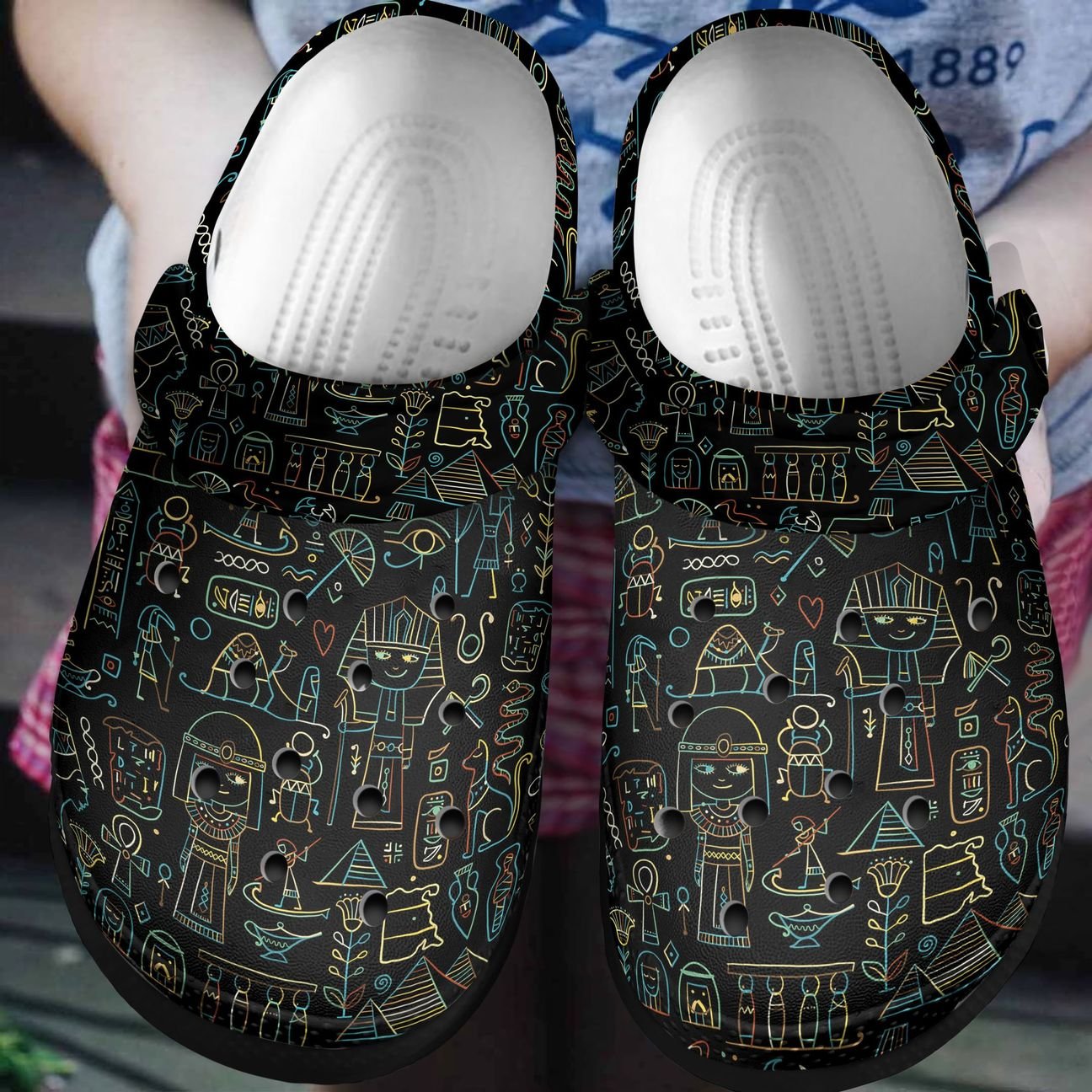 Egypt Personalized Clog, Custom Name, Text, Color, Number Fashion Style For Women, Men, Kid, Print 3D Travel To Egypt