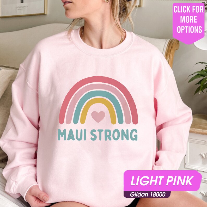 Maui Strong Sweatshirt, 100% Of Profits For Relief Efforts, Maui Support Sweatshirt, Pray For Maui, Hawaii Fire Victims, Lahaina Fires Sws2093