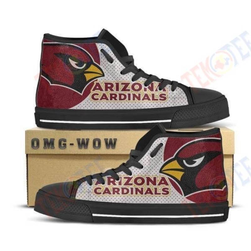 Mens Womens Arizona Cardinals High Top Vans Shoes TMT847