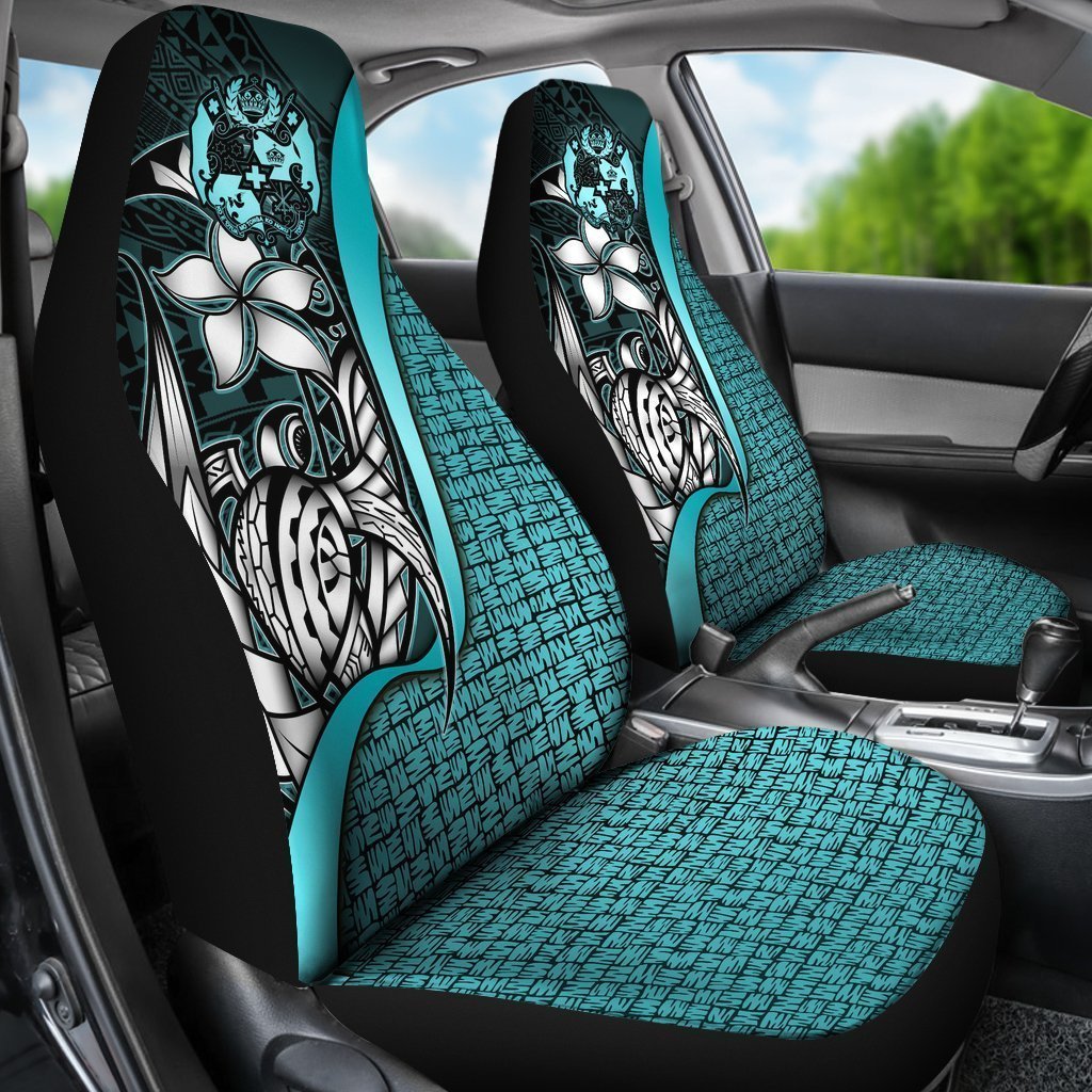 Tonga Car Seat Covers Polynesian Turquoise Turtle With Hook – Oralie Shop