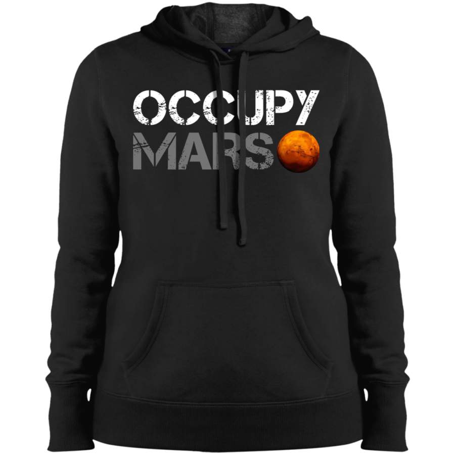 AGR Occupy Mars – Elon Musk Ladies’ Pullover Hooded Sweatshirt