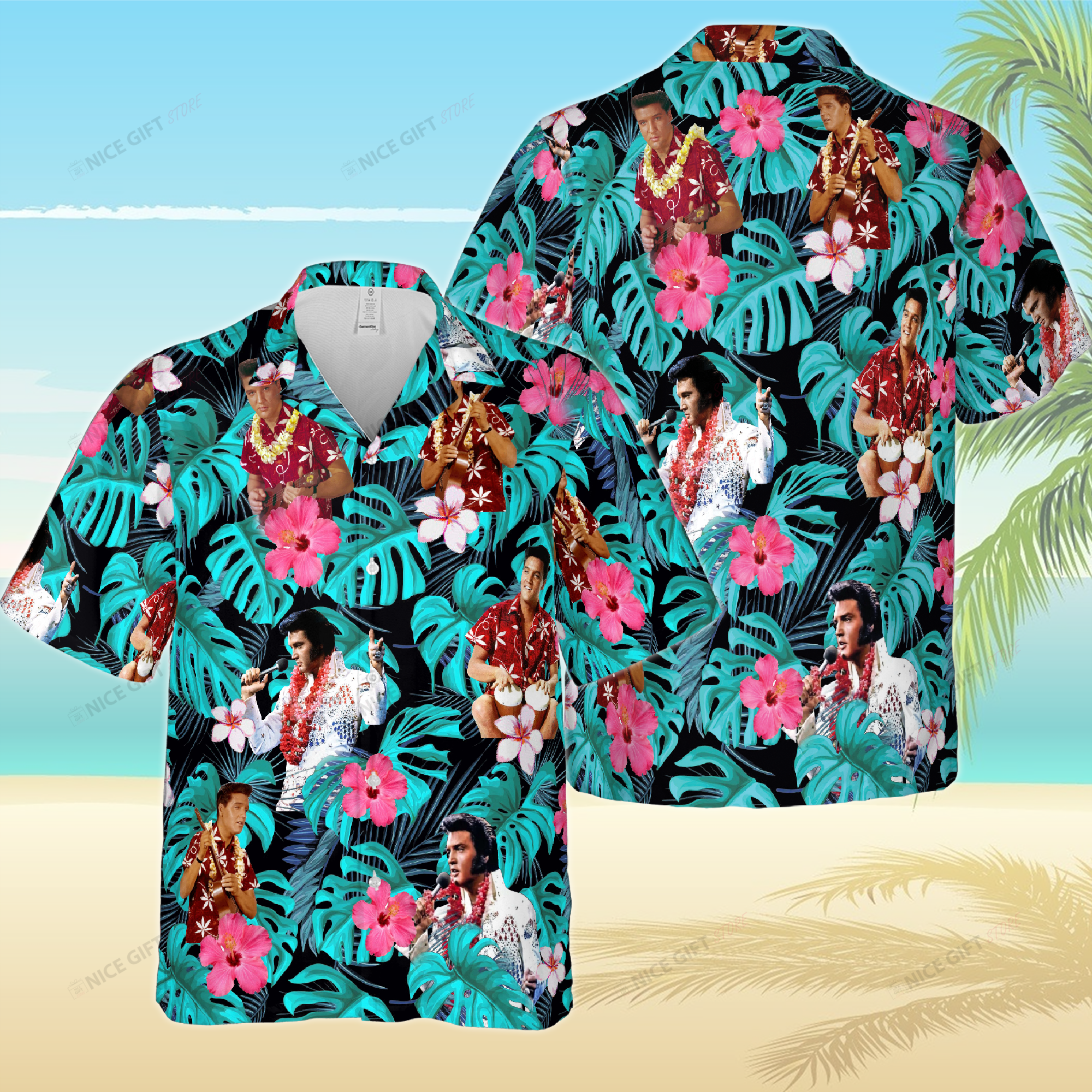 Elvis Presley Hawaiian 3D Shirt 3Hs-S1C9