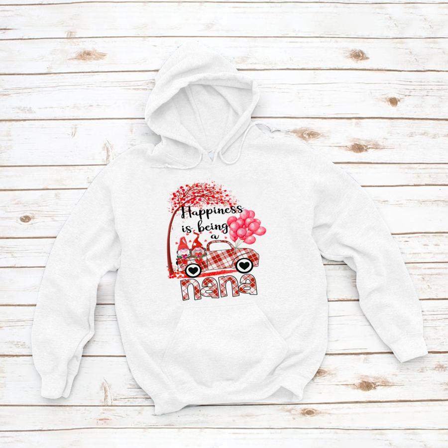 Happiness Is Being A Nana Gnomes Heart Valentine’s Day Shirt