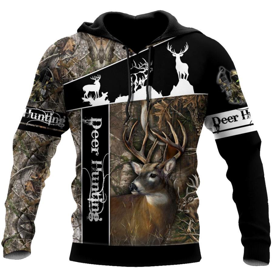 Version 3 Huntaholic – Deer Hunting 3D All Over Printed Shirts For Men And Woman