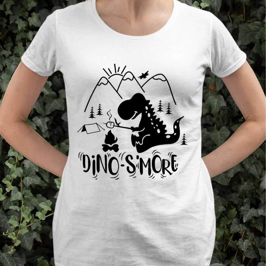 Dino-S’more Dinosaur Camping Summer Camp T-shirt