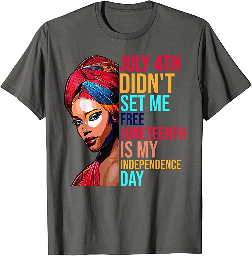 Queen Melanin African American Women Juneteenth Freedom T-Shirt