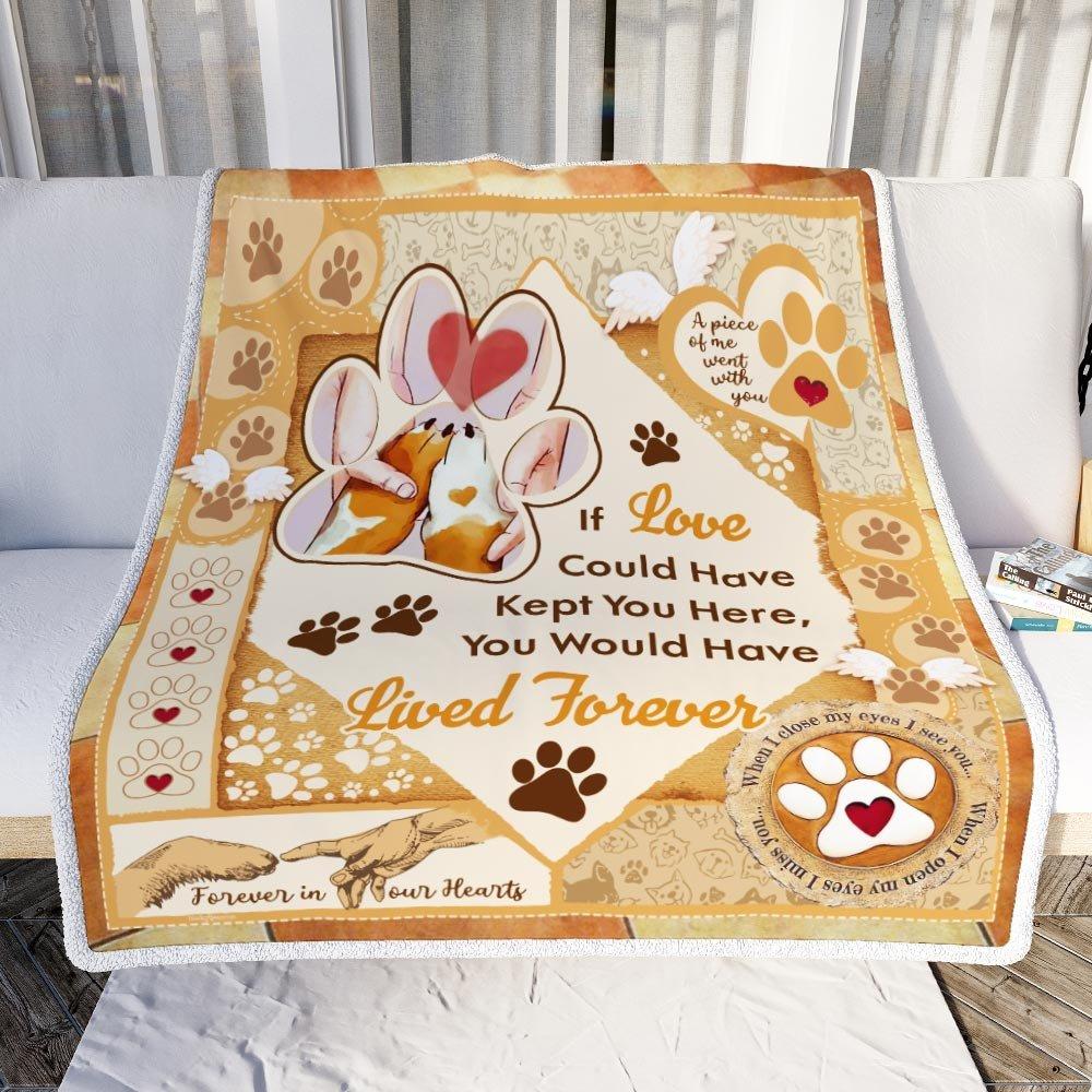 Always In Our Hearts Dog Lover Blanket Gift For Dog Lovers Birthday Gift Home Decor Bedding Couch Sofa Soft And Comfy Cozy