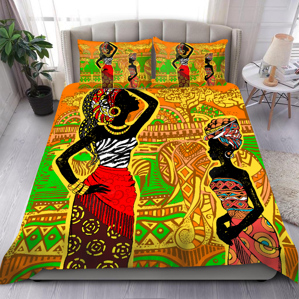 Tmarc Tee African Girl Bedding Set-Ml