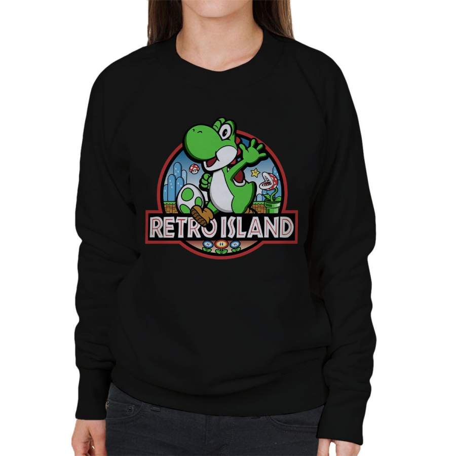 Super Mario Jurassic Retro Park Women’s Sweatshirt