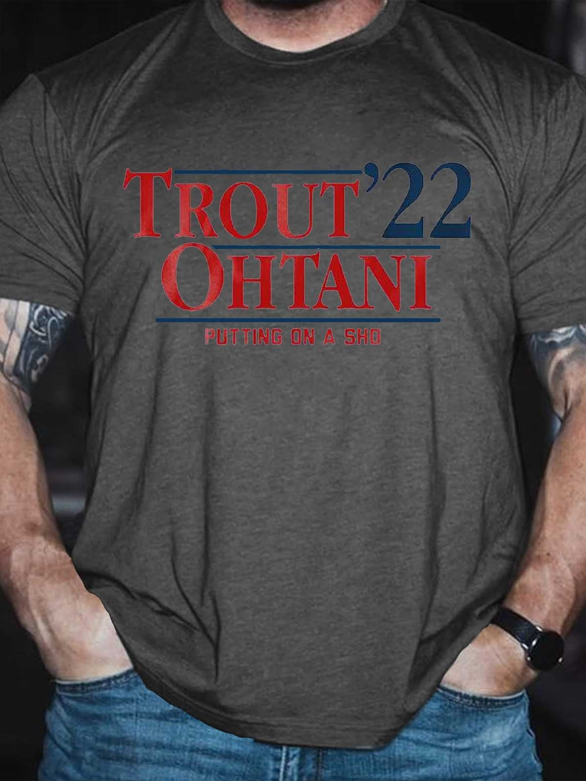 Men’S Trout Ohtani ’22 Putting On A Sho T-Shirt