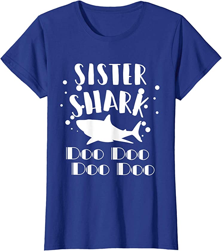 Sister Shark Doo Doo Shirt Cute Funny Gift Little Girls Teen