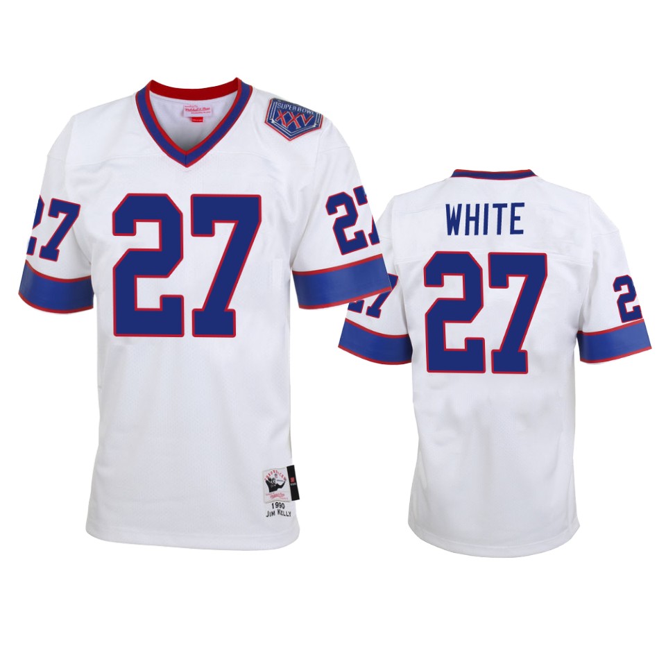 Buffalo Bills Tredavious White White Vintage Replica Jersey – Men