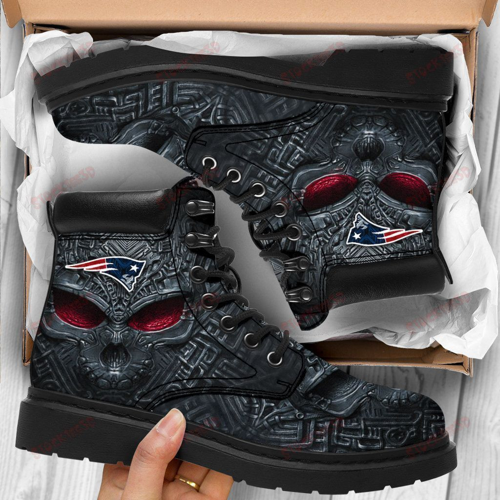 New England Patriots Boots – Premium Shoes/ Premium Leather Boots – Gift For Sports Lovers 133