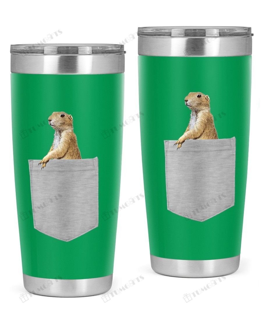 Animal In Your Pocket White Mole Stainless Steel Tumbler, Tumbler Cups For Coffee/Tea, Great Gifts For Birthday Christmas Thanksgiving