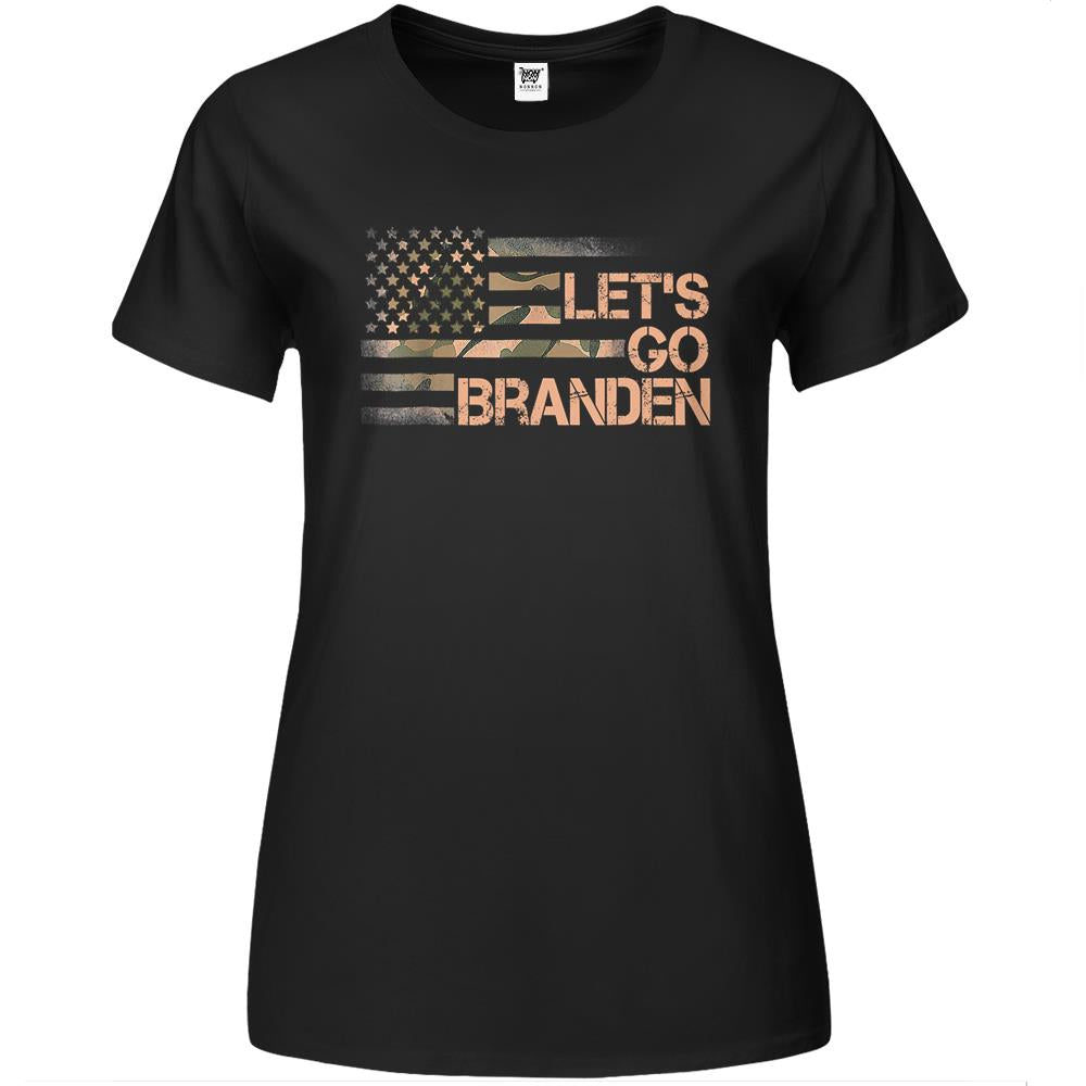 Let’S Go Braden Brandon Us Flag Tee Funny Trendy Sarcastic 2 Premium Womens T Shirts