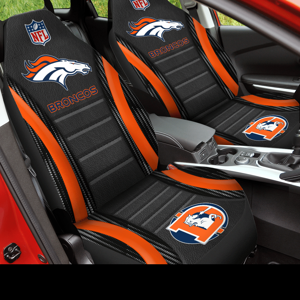 Denver Broncos Car Seat Covers (Set Of 2) – N1