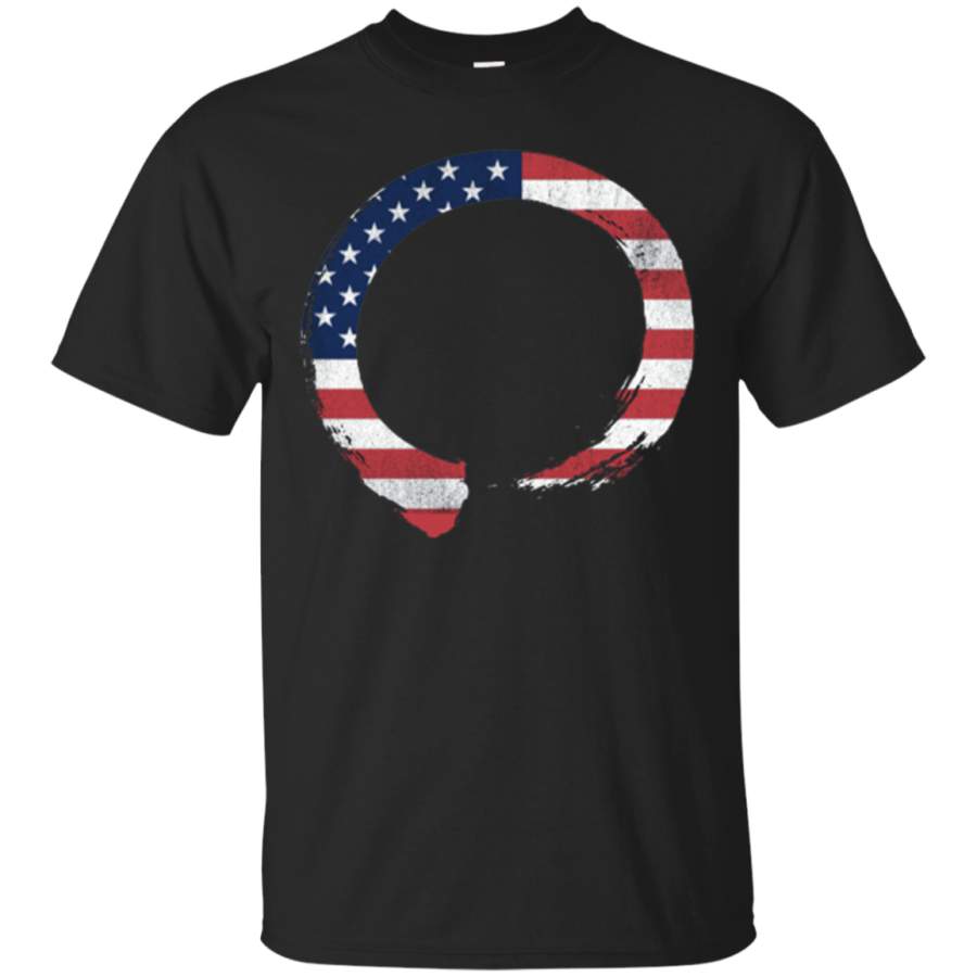 AGR Awesome Enso American Flag – T-shirt Mens & Womens Sizes