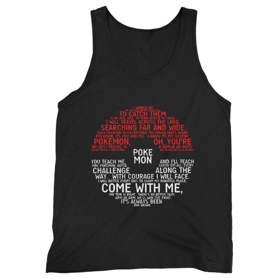 District Pokemon Typography Man’s Tank Top