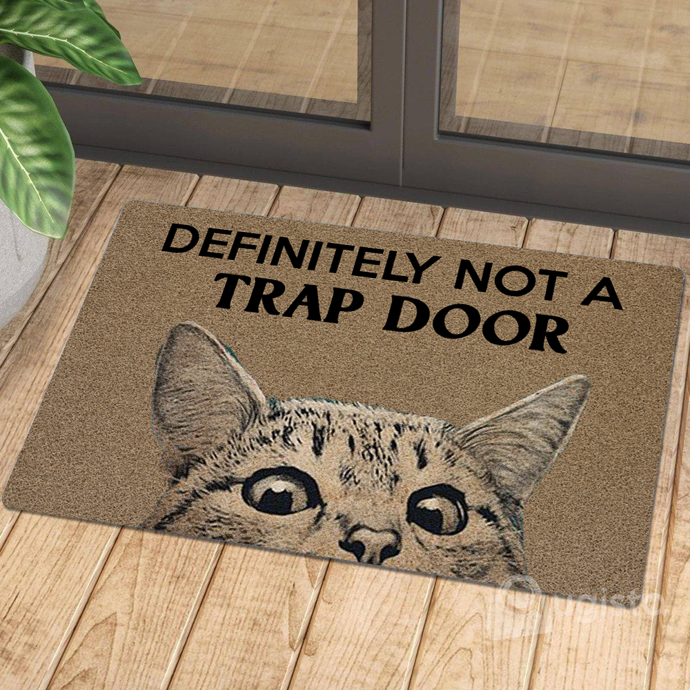 Trap Door Cat All Over Printing Doormat Pre2398