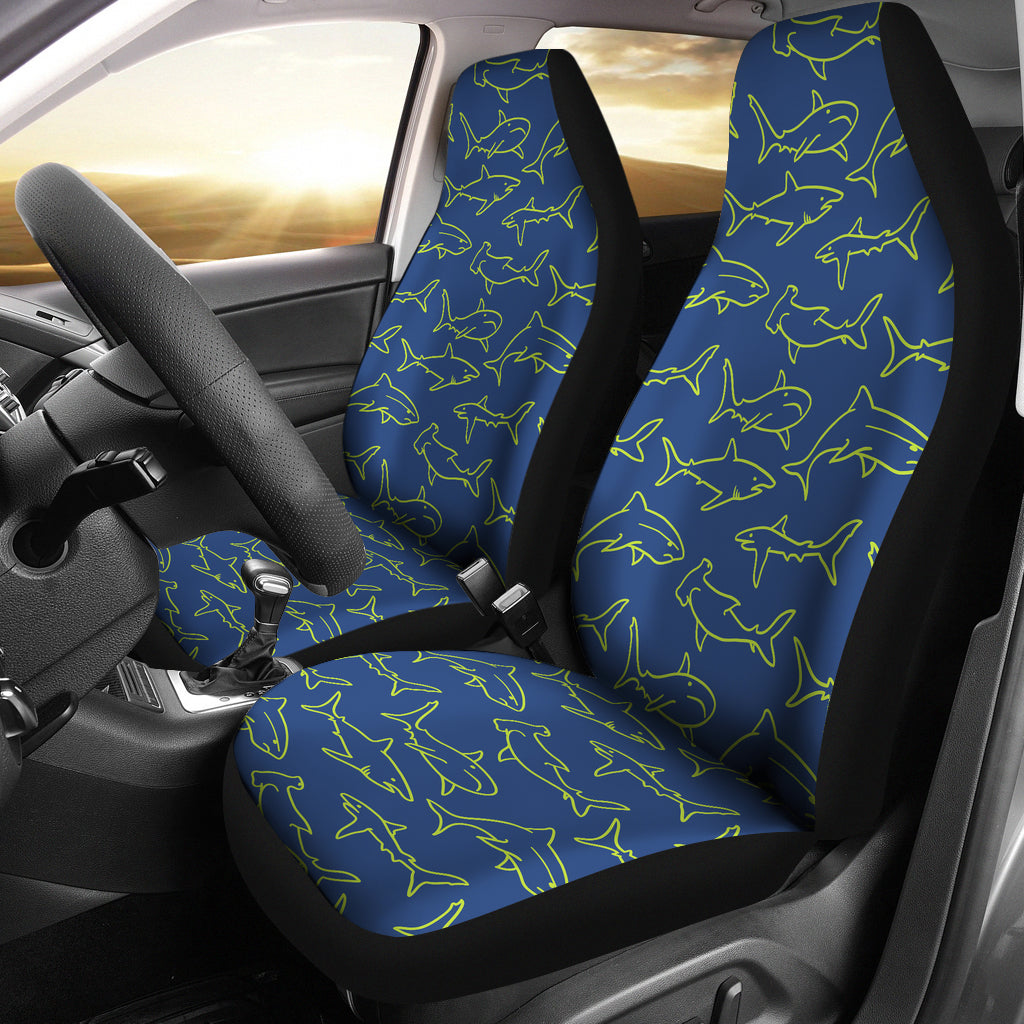 Shark Print Design Lks301 Car Seat Covers