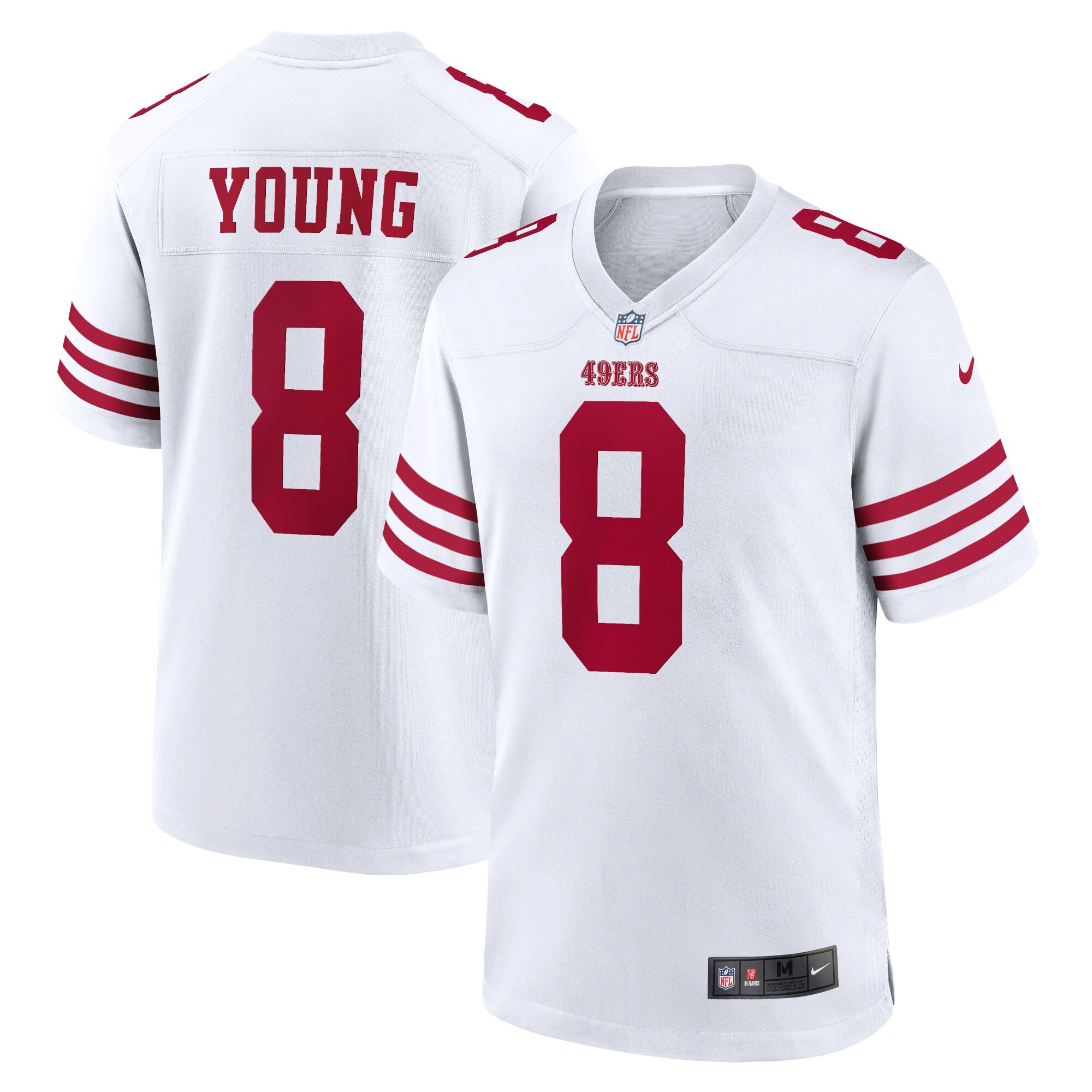 Men’s San Francisco 49ers Steve Young White Retired Player Game Jersey