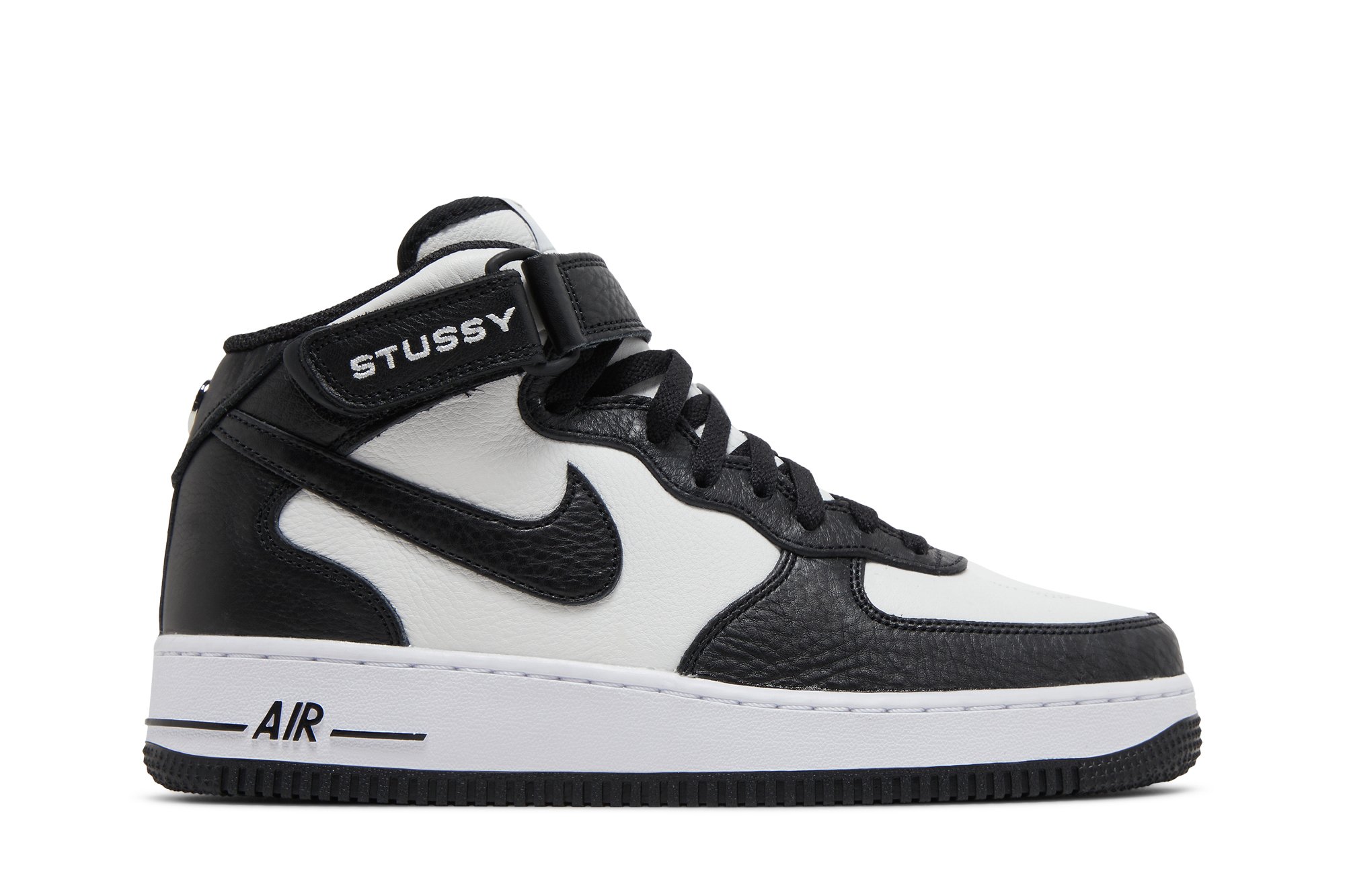 Nike Air Force 1 Mid Stussy Light Bone Black – Kohlrabis 195866263420