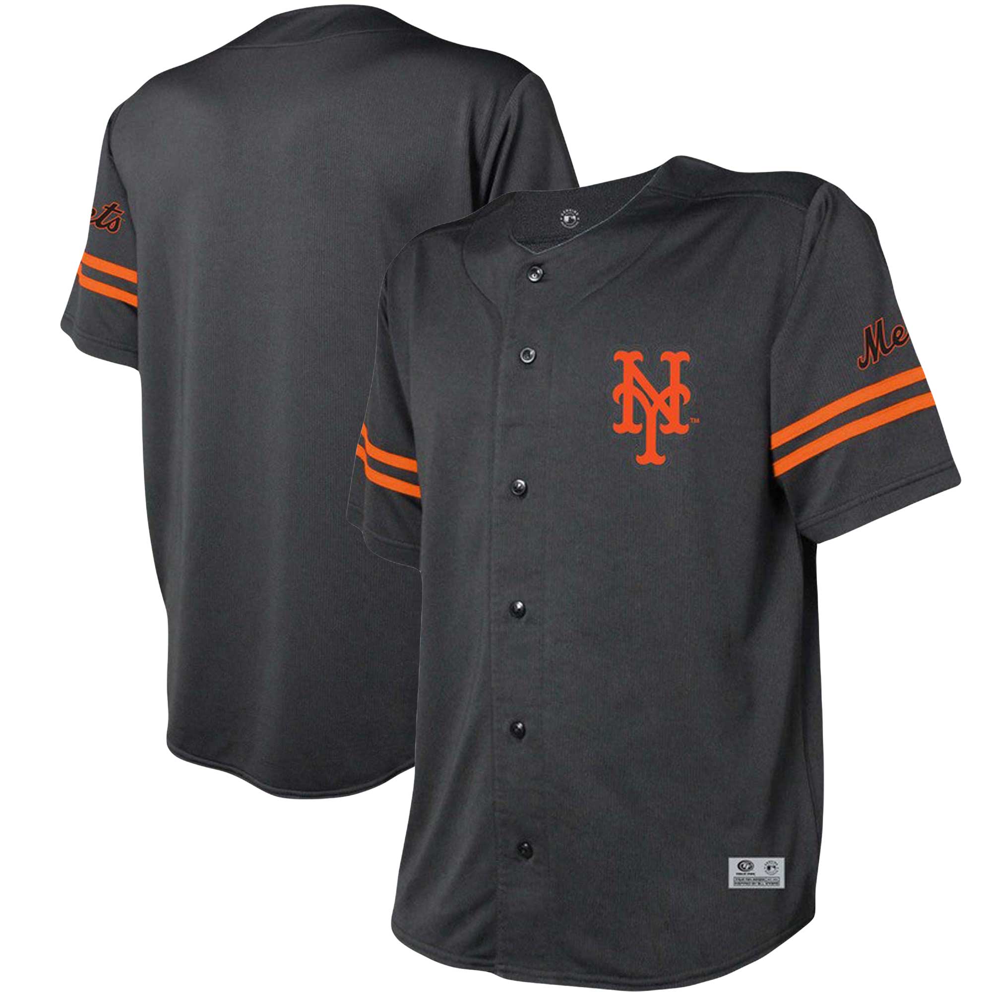 New York Mets Stitches Team Fashion Jersey – Black